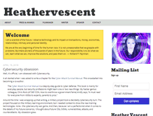 Tablet Screenshot of heathervescent.com